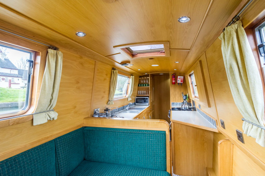 Lounge and Galley on Lucy May