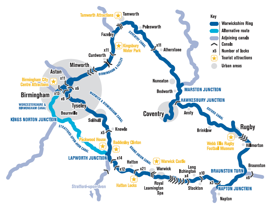 Maps | Experience a Magic Canal Boat Holiday